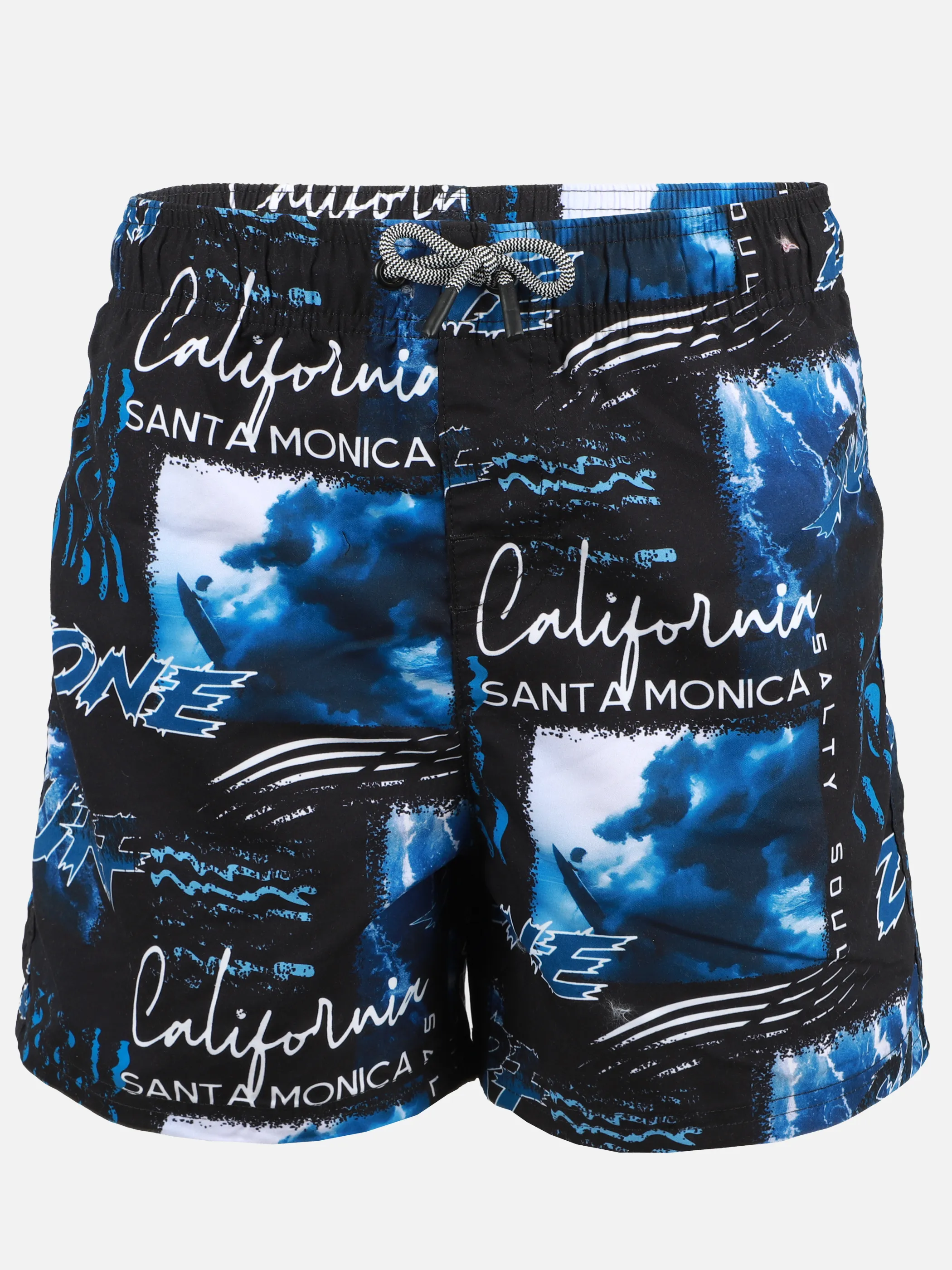 Grinario Sports TB-Badeshorts, AOP Schwarz 923132 BLACK BS 1